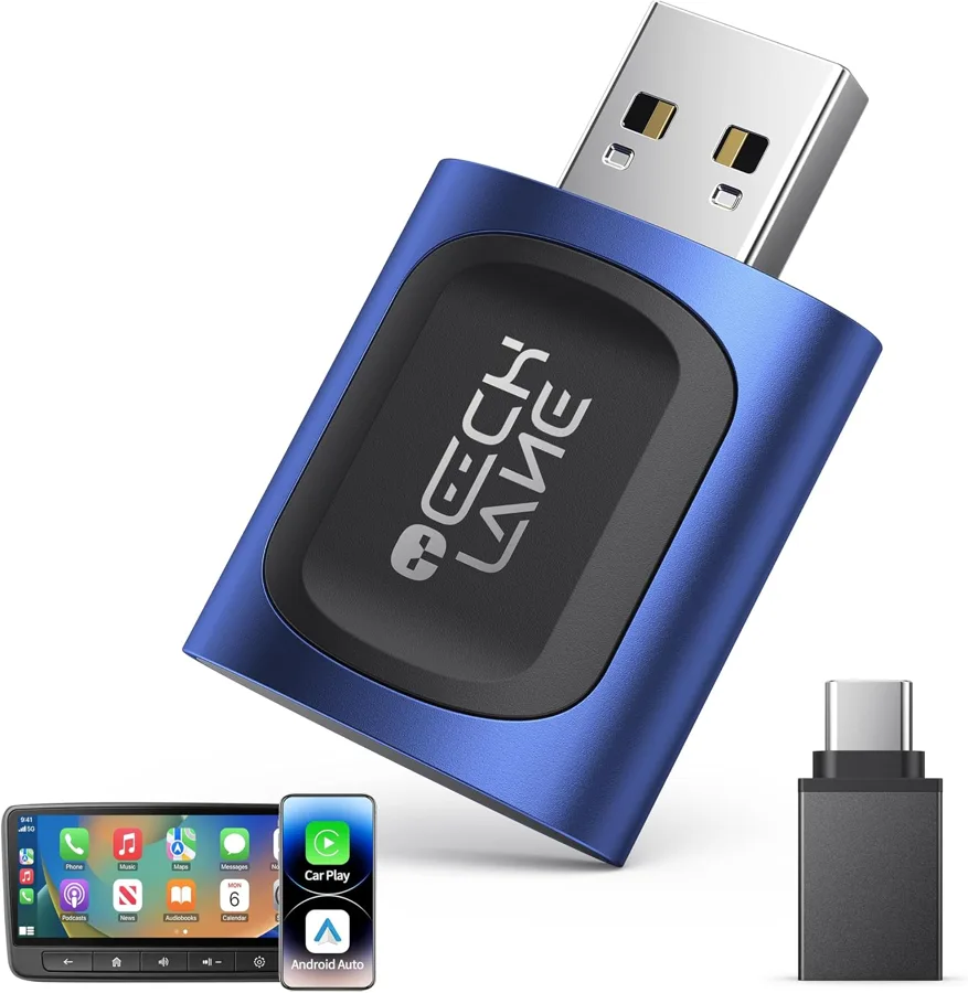 TECHLANE adapter — fits USB-A and USB-C ports with no converter