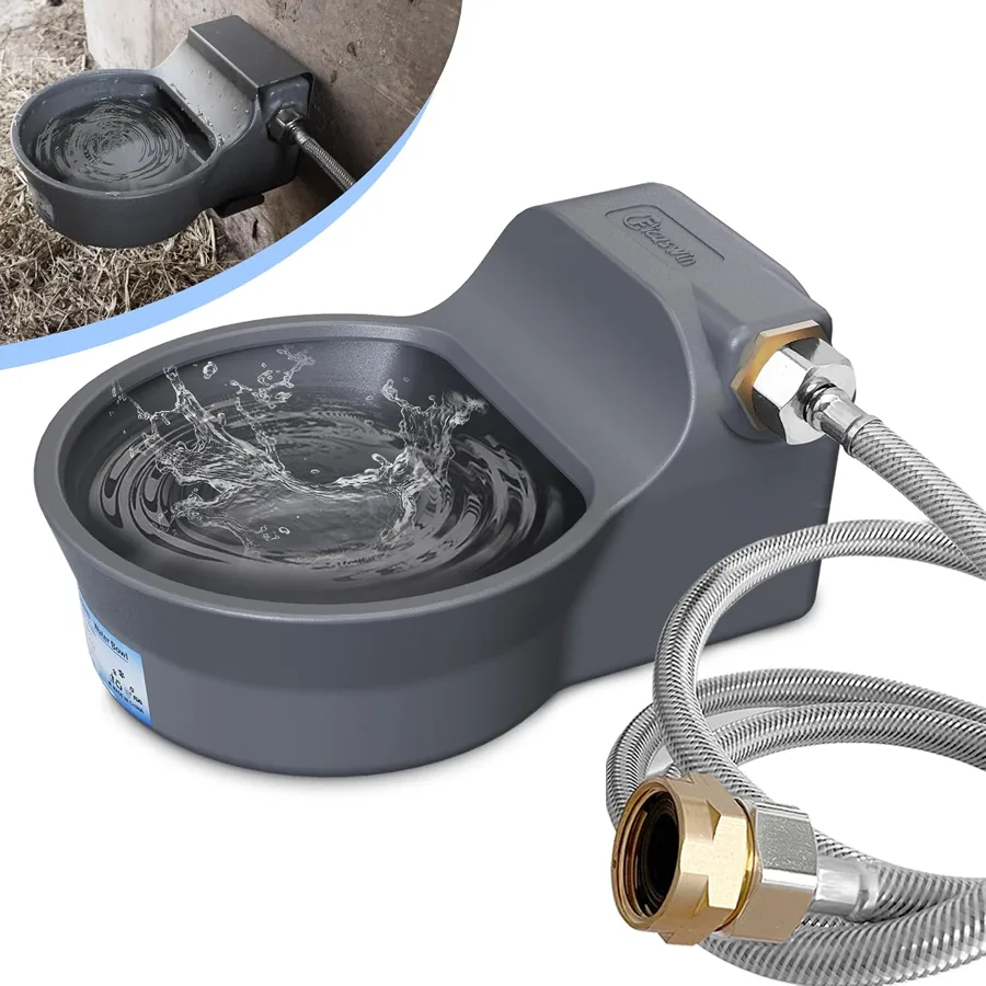 Automatic Dog Water Dispenser — Compact bracket-fixed refill for coops
