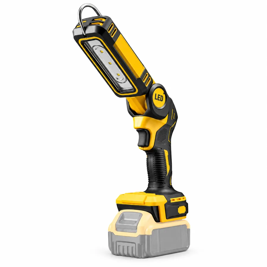 BrightSwap — hang it, aim it and run it on your own tool battery