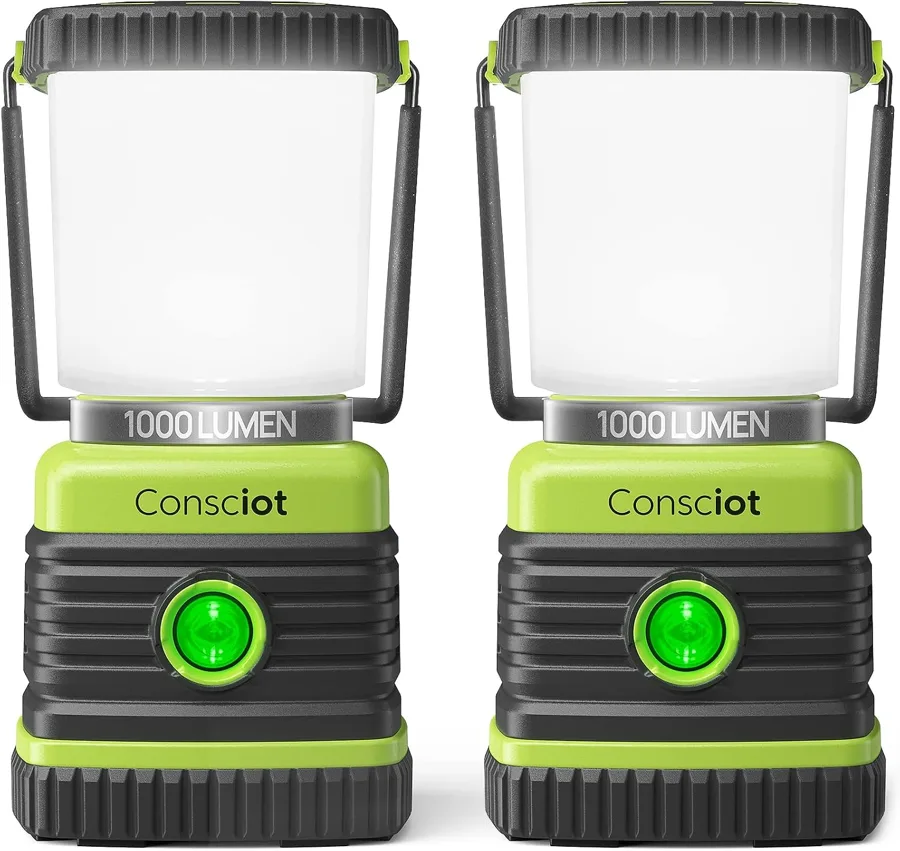 Consciot Battery Powered Work Light — bright dimmable lantern glow