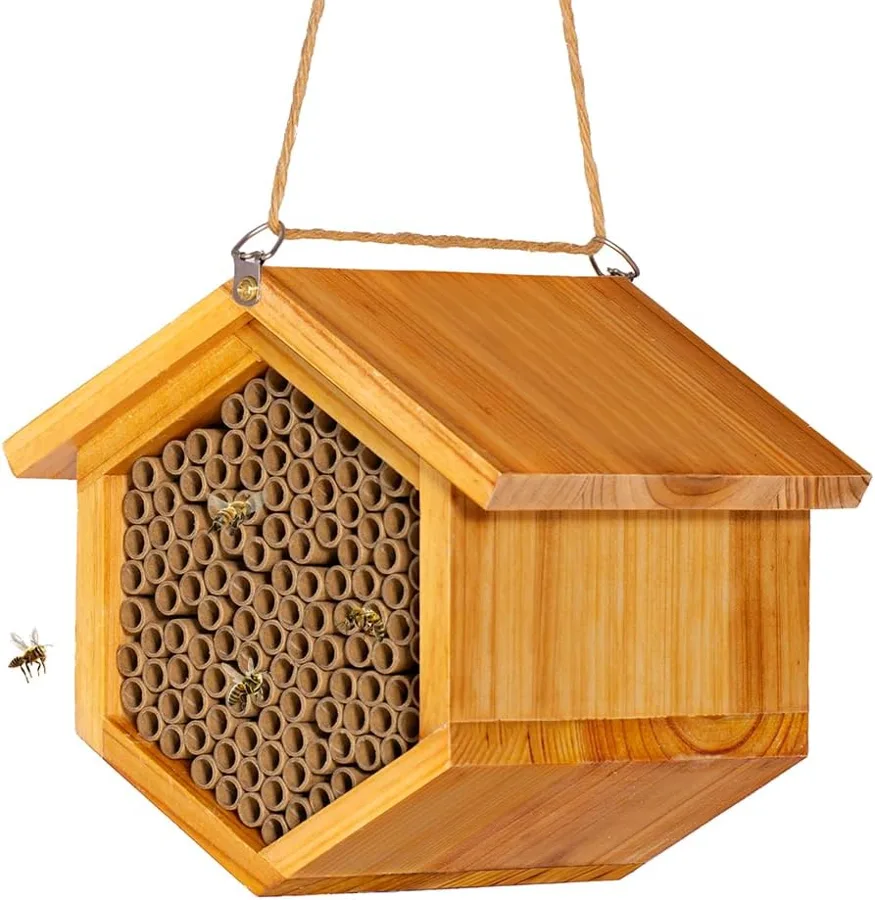 POLLIBEE — wax-coated nest with 6 in (15 cm) mason bee tubes