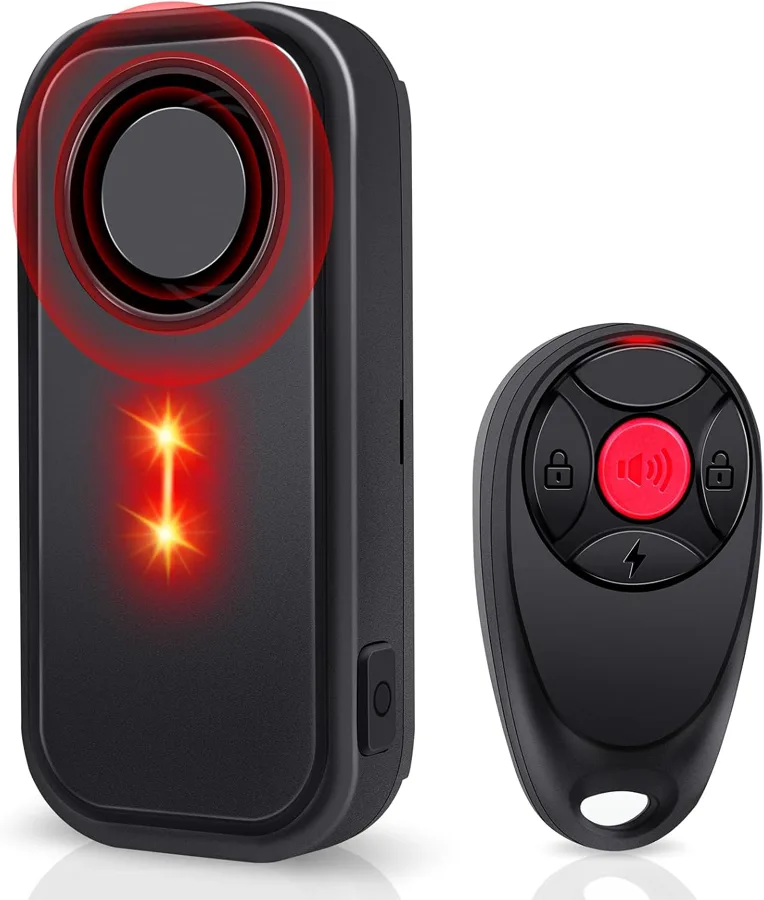 USUPERINK Bike Alarm — sound and red light warning