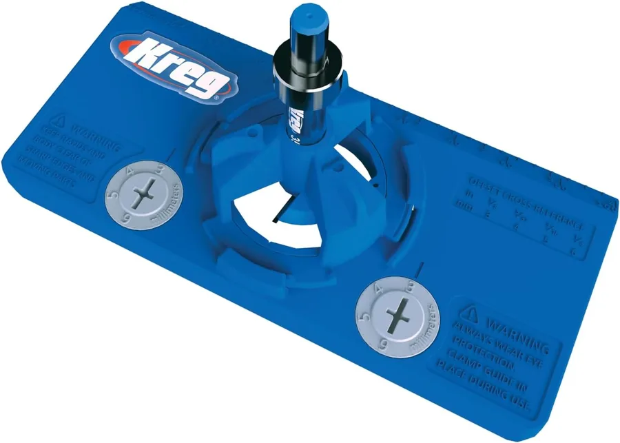Kreg Concealed Hinge Jig — Clean 35 mm (1.4 in) hinge cup holes