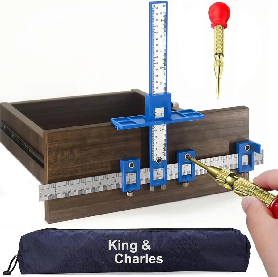 King&Charles — Center punch and sliders in a storage bag