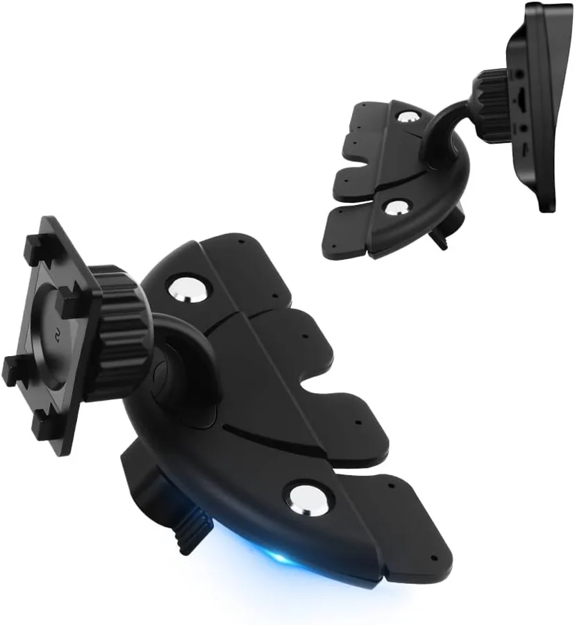 VKQTS CD slot mount — holds a screen at any angle