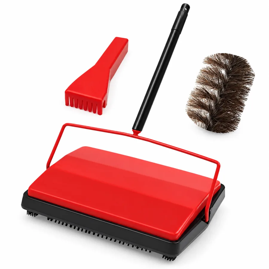 Swishly — dual roller brushes sweep rugs on push and pull