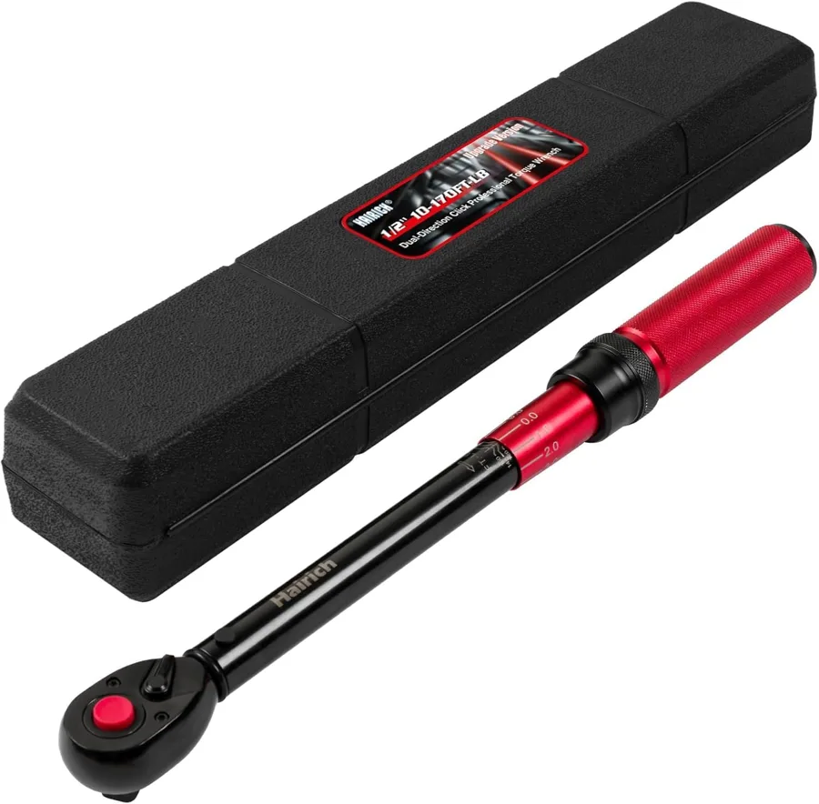 Hairich torque wrench 1/2 — quick-release head and a 170 ft-lb ceiling