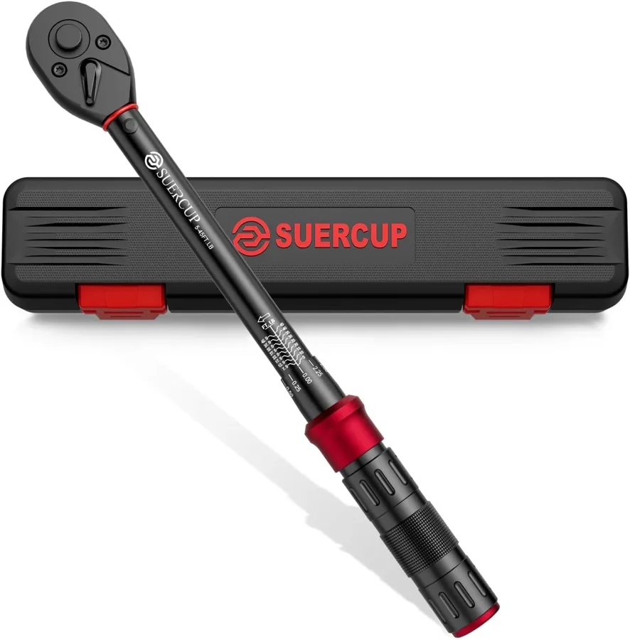 SUERCUP 3/8 Click Torque Wrench — compact reach for spark plugs and bikes