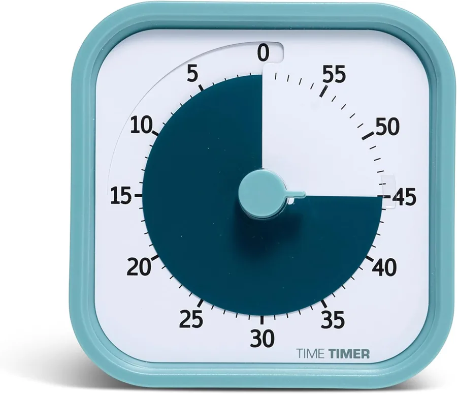 TIME TIMER Home MOD – 60 — optional alert for sound-sensitive rooms