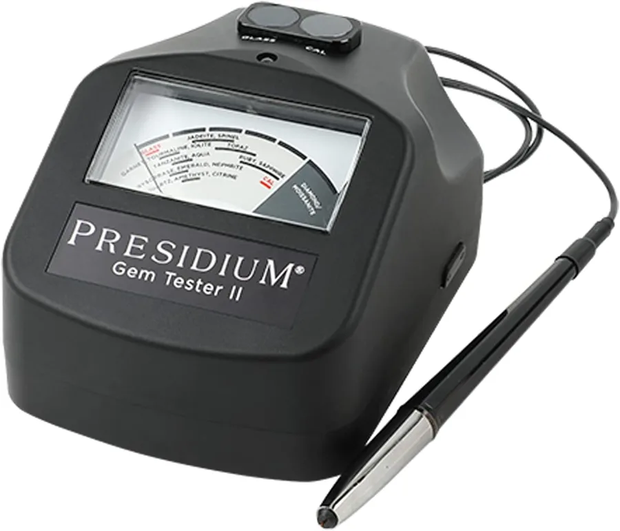 Presidium Instruments Gem Tester II — analog dial with thermal calibration