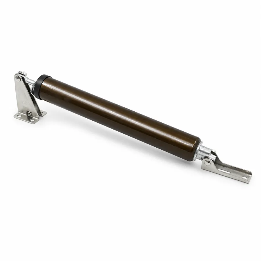 QuietArrive — adjustable close speed with a sliding hold-open clip