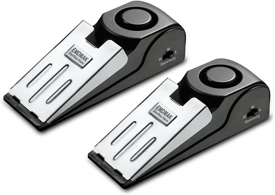 EMDMAK — Two-pack wedge alarm with a 120 dB siren