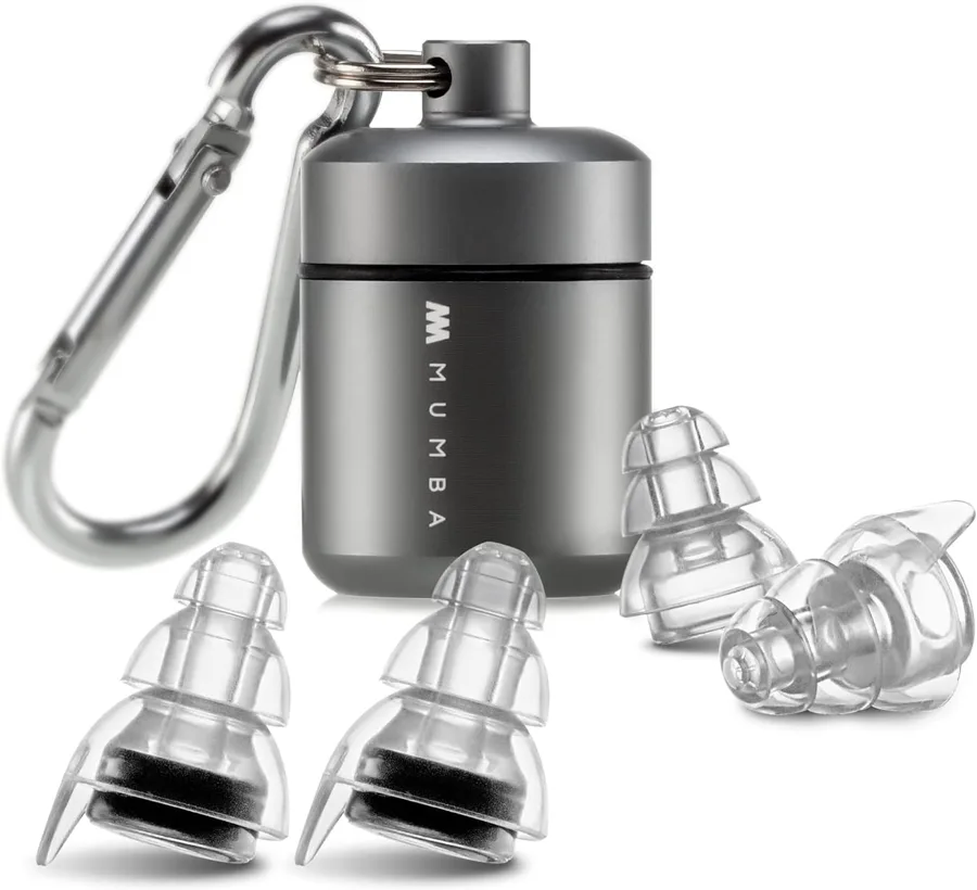 High Fidelity Concert Earplugs — pull tab for easy removal