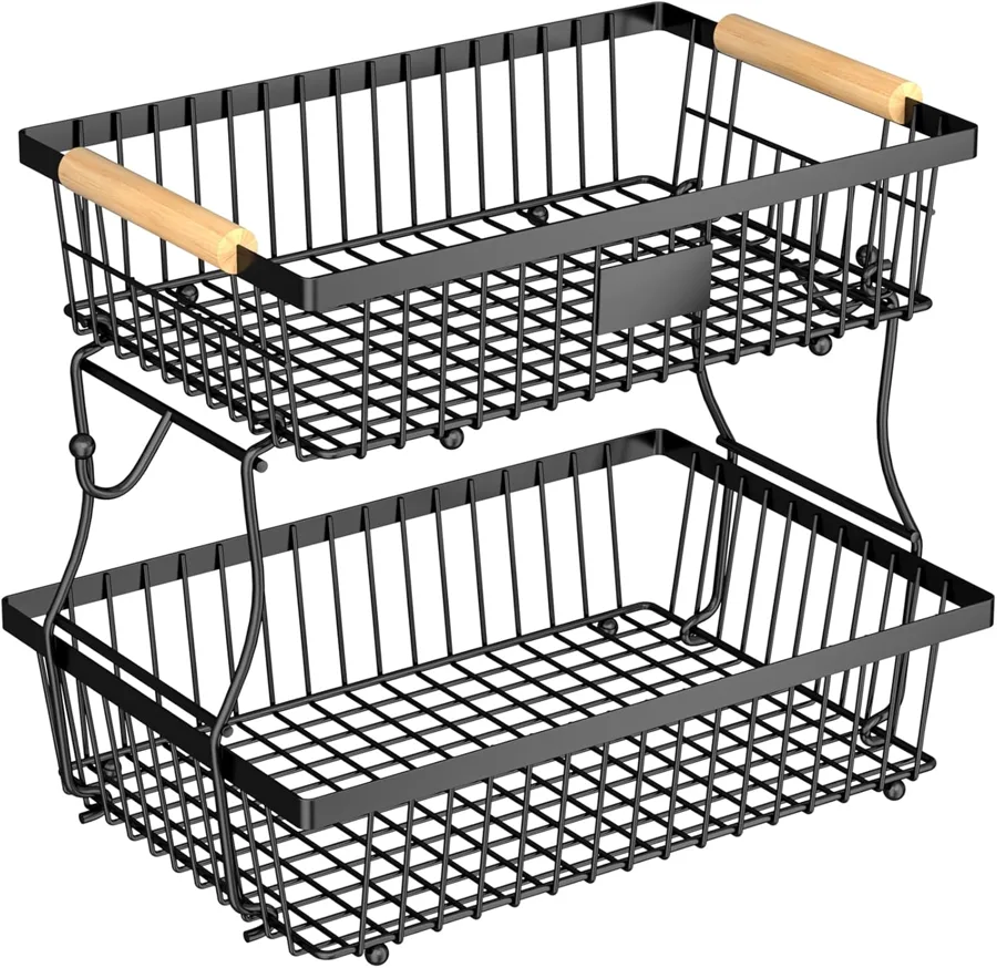 Astrorhine — two tier countertop stand with banana hangers