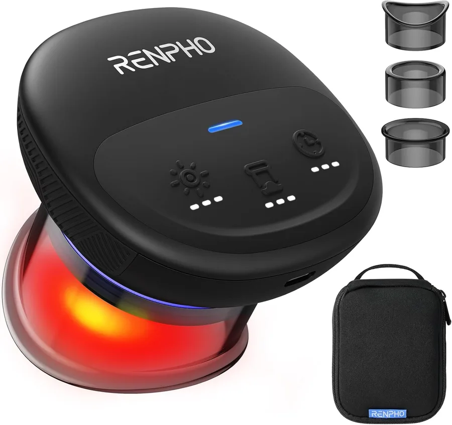RENPHO Electric Cupping Massager — fast recharge with three cup heads