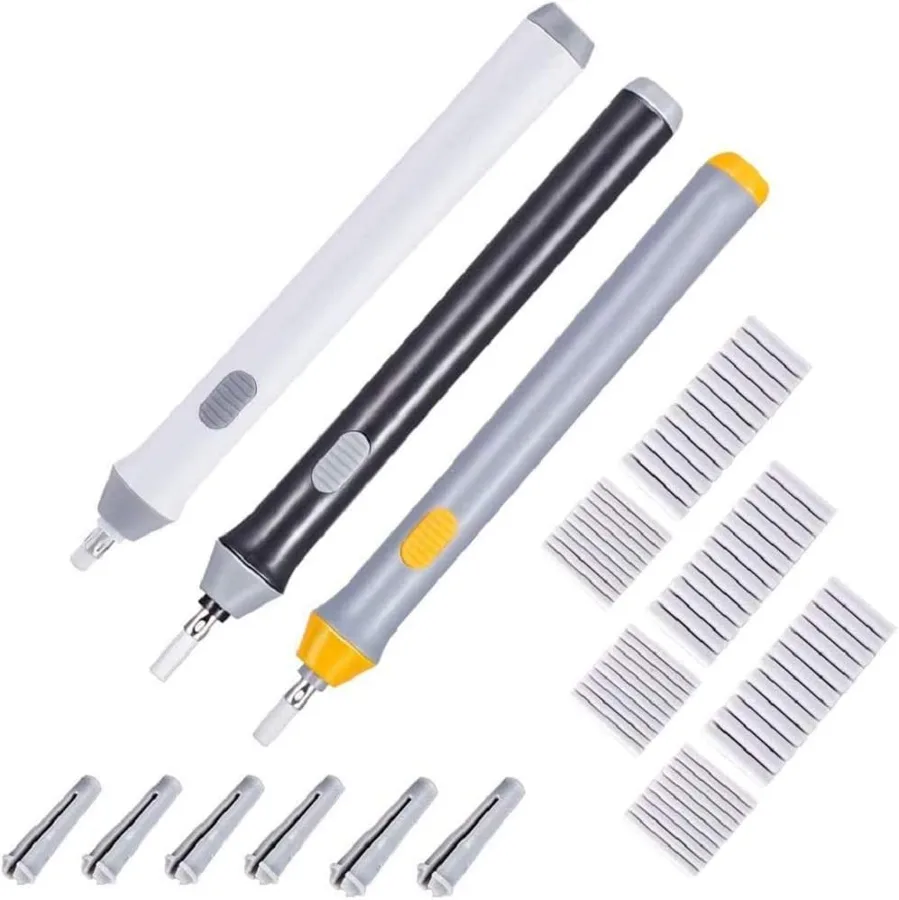 Hillento — three slim pens with extra rubbers
