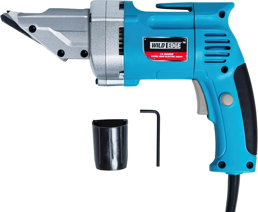Electric Metal Shear — lighter corded 5 amp shear with a lock on trigger
