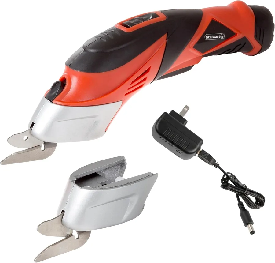 Stalwart Electric Scissors — safety switch with two blades