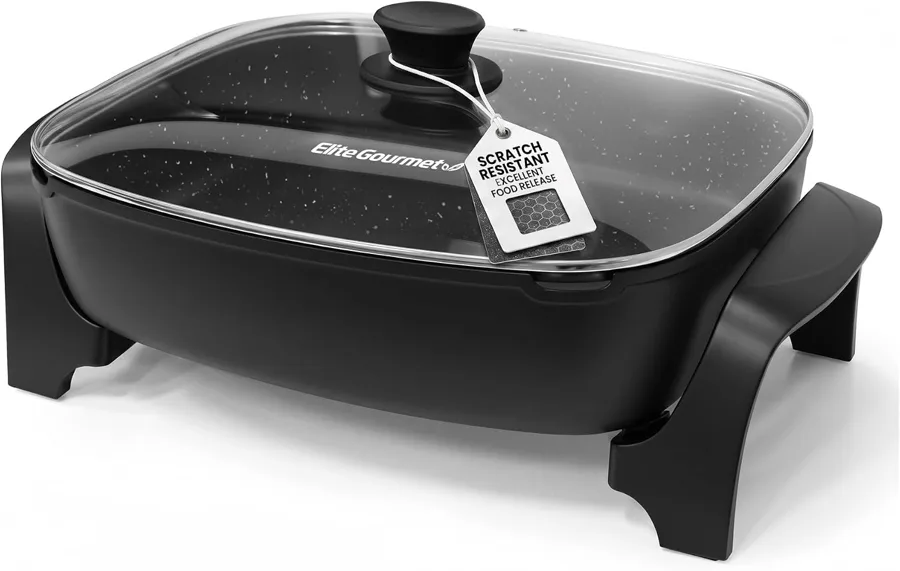 Elite Gourmet 10.5Qt — deep pan for six to eight people