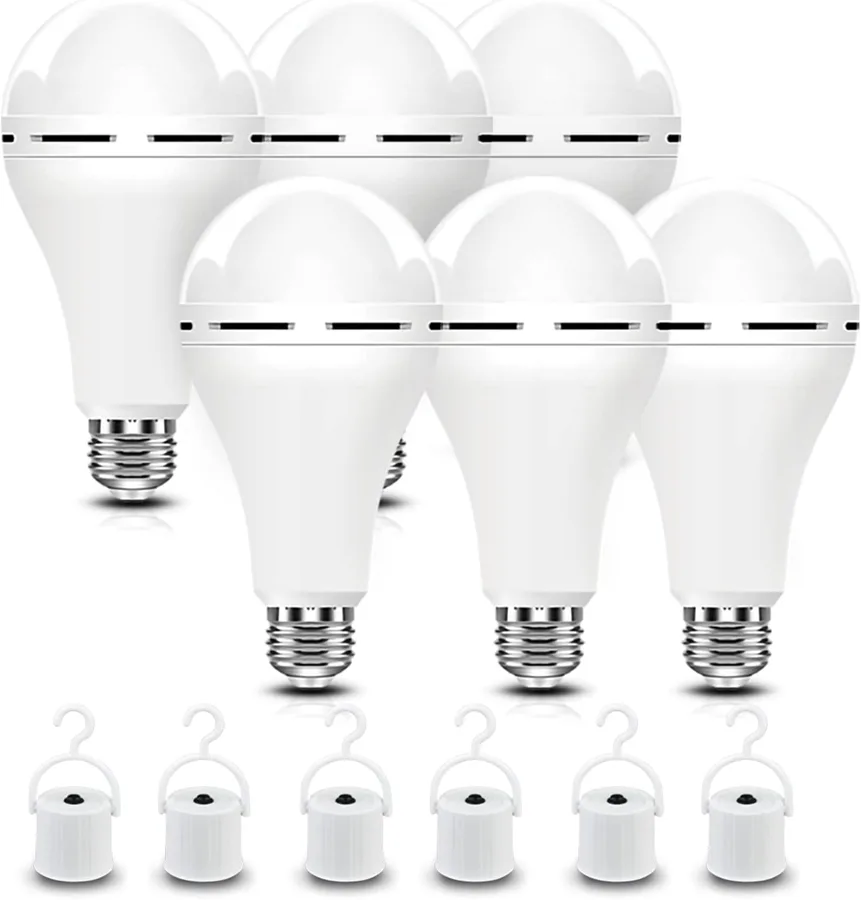 BoRccdit A21 6PK — six backup bulbs with a hook each