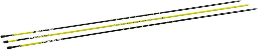 SKLZ Golf Alignment Sticks — three rigid rods with setup rings