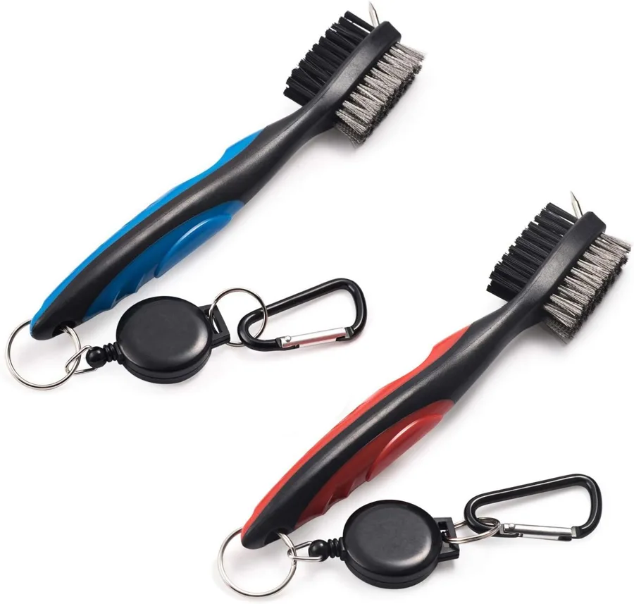 Xintan Tiger — two brushes with zip line carabiners for two bags