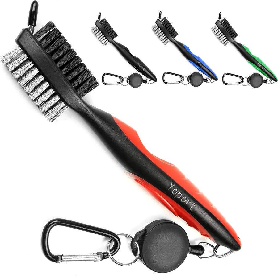 Yoport — wire bristle brush with a retractable zip line