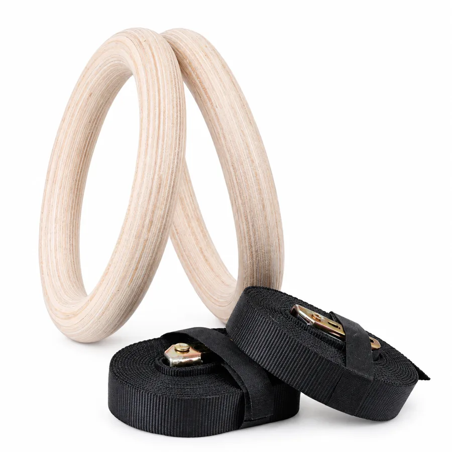 BirchLoft — sanded birch rings with buckle-adjustable straps