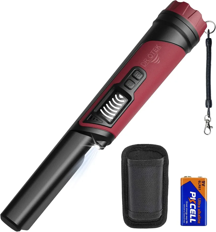 DR.ÖTEK Metal Detector Pinpointer — Screen and signal cancel for busy ground