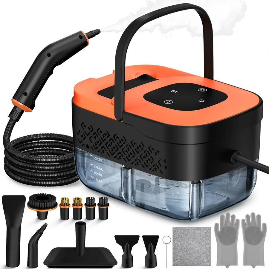 WSRYYCC — Six touch steam levels with a 1.25 L (42.3 US fl oz) tank