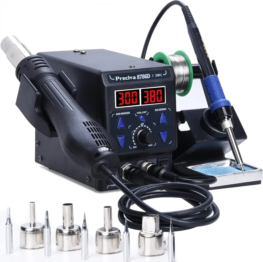 Preciva 8786D — 2-in-1 starter station with four nozzles