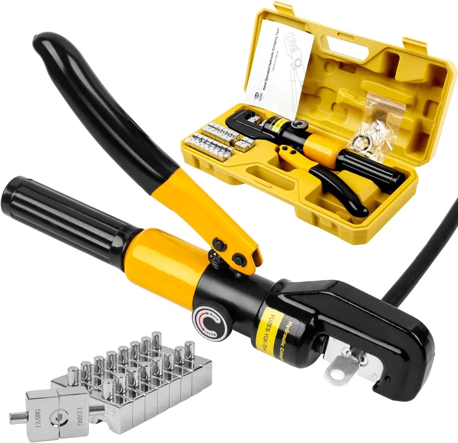 YUZES 10 — one-handed use with magnetic die rails