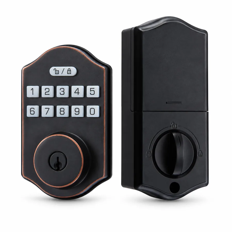TapHaven — keypad entry with a real key as backup