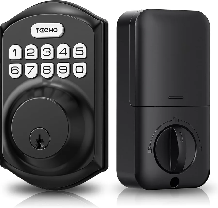 TEEHO TE001 — keypad deadbolt with a self-deleting guest code