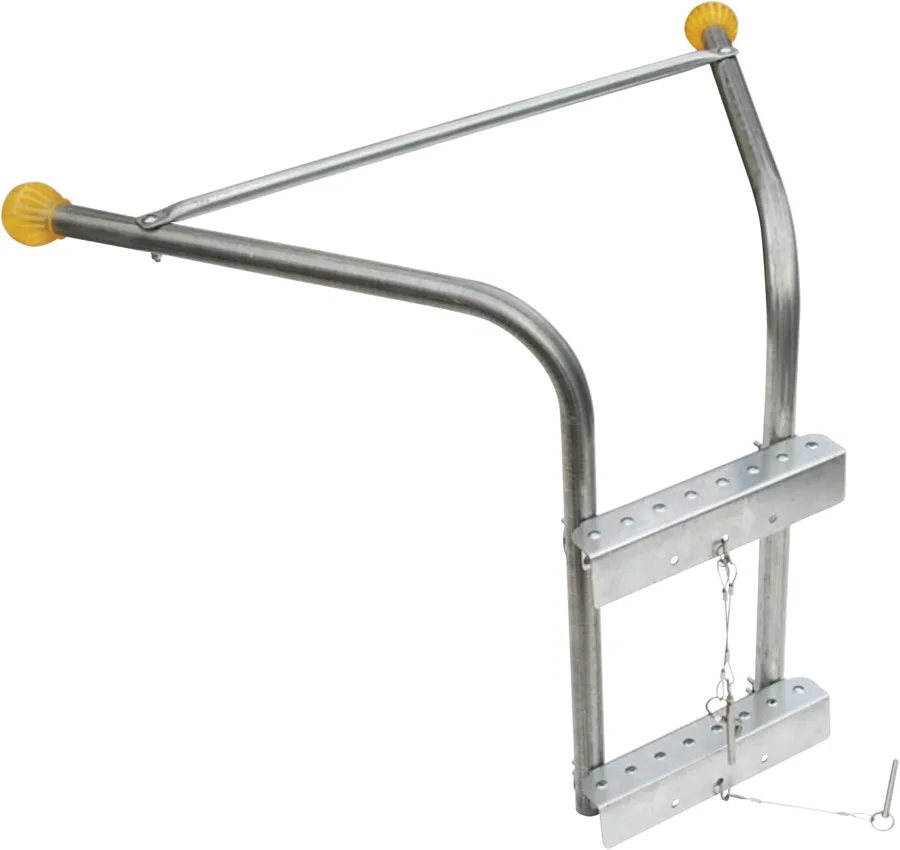 Tie Down Roof Zone Stabilizer — deep wall standoff for extension ladders