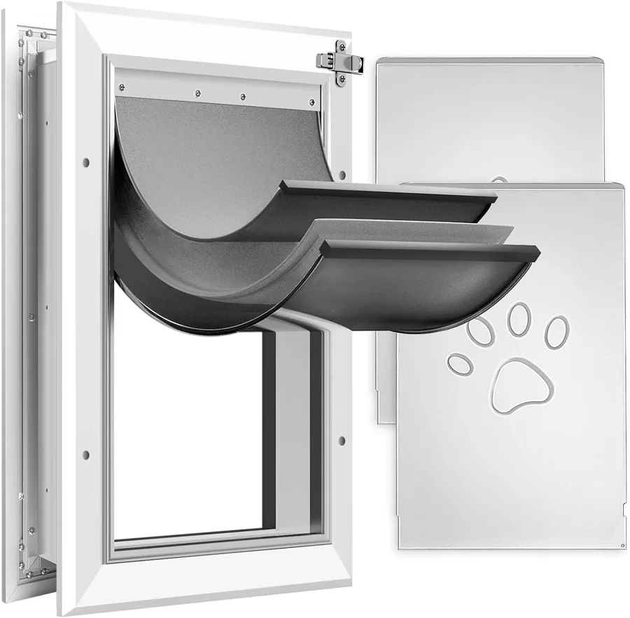 Petoasis 3-Flap Dog Door — insulated three-flap passage for harsh weather