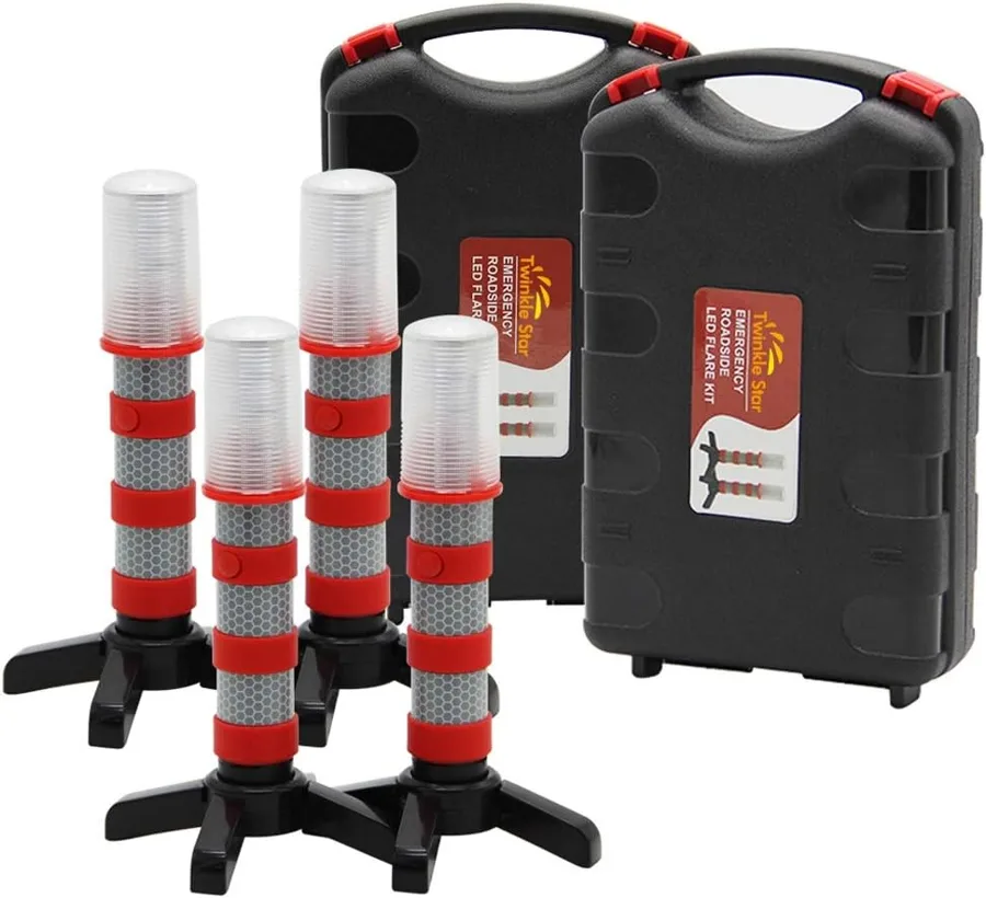 Twinkle Star — four-light set with a detachable stand and storage case