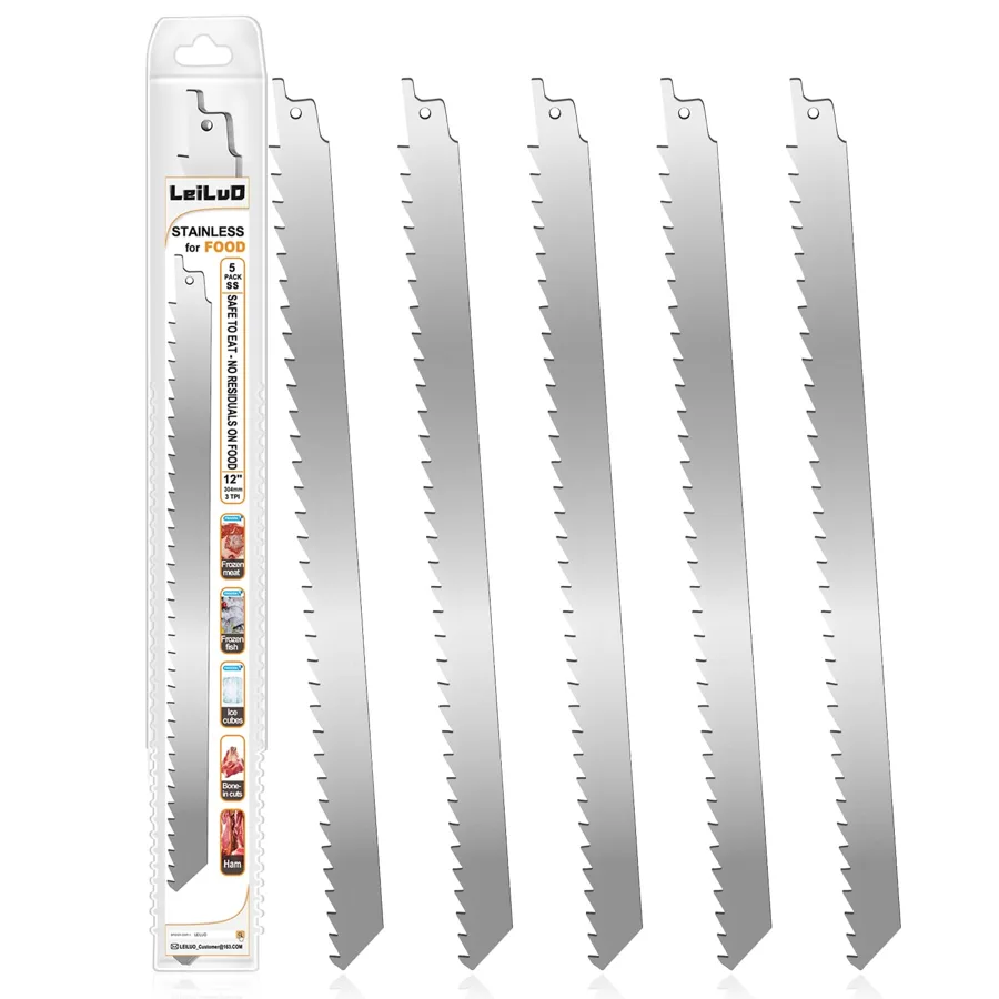 LEILUO — five stainless blades for your reciprocating saw