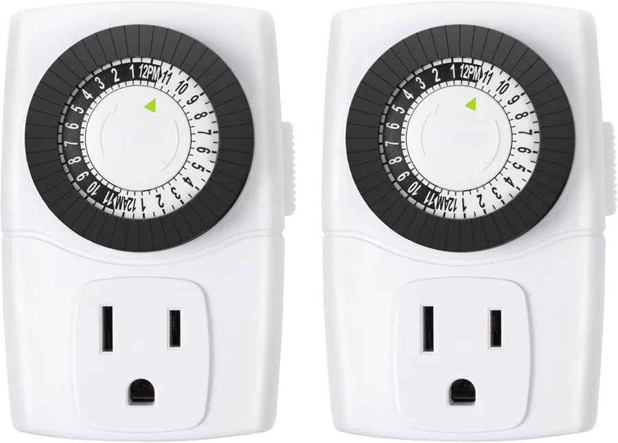 BN-LINK U47 — slim two-pack for daily lamp schedules in two rooms