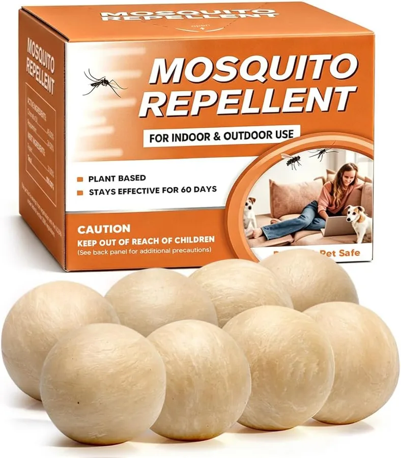 Mosquito Repellent Outdoor Patio — plant-based balls for tents and decks