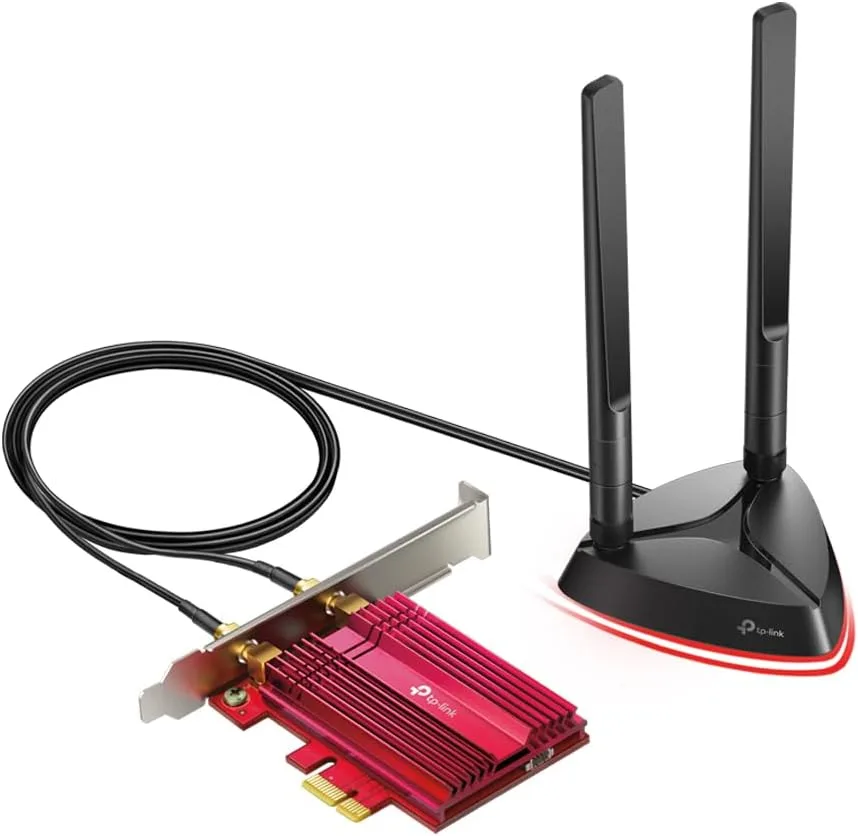 TP-Link Pcie Wifi Card — magnetized antenna base for flexible placement