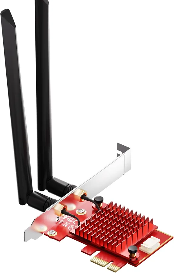 WiFi 6E PCIe Card — Intel AX210 with Bluetooth 5.3 for desktops