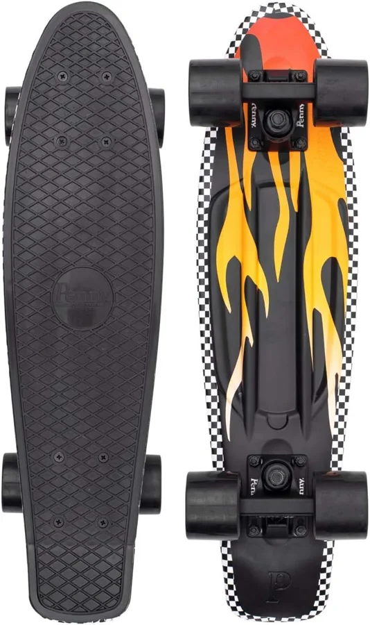 Penny Australia Flame — compact 56 cm (22 in) deck with retro artwork