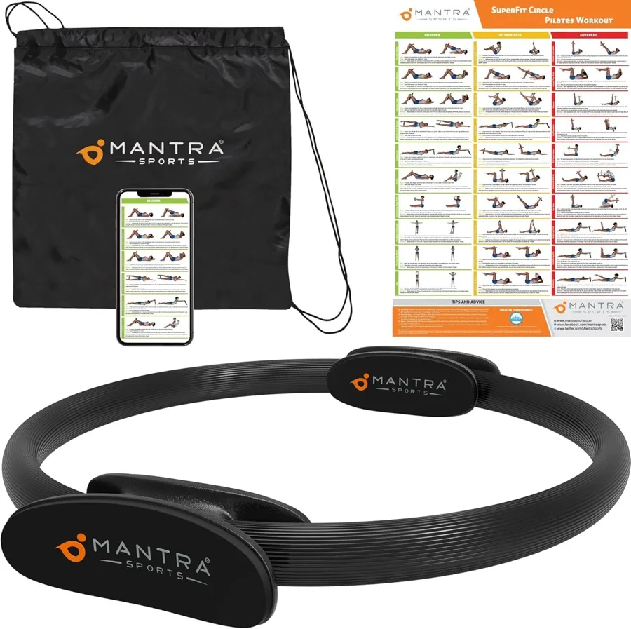 Pilates Kit & Ring — guided workouts with a travel pouch