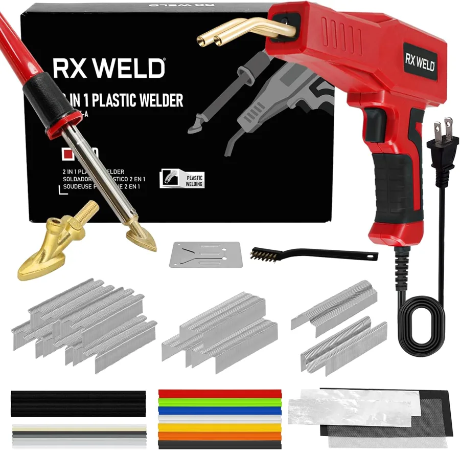 RX WELD 2 — staple gun and soldering iron in one kit