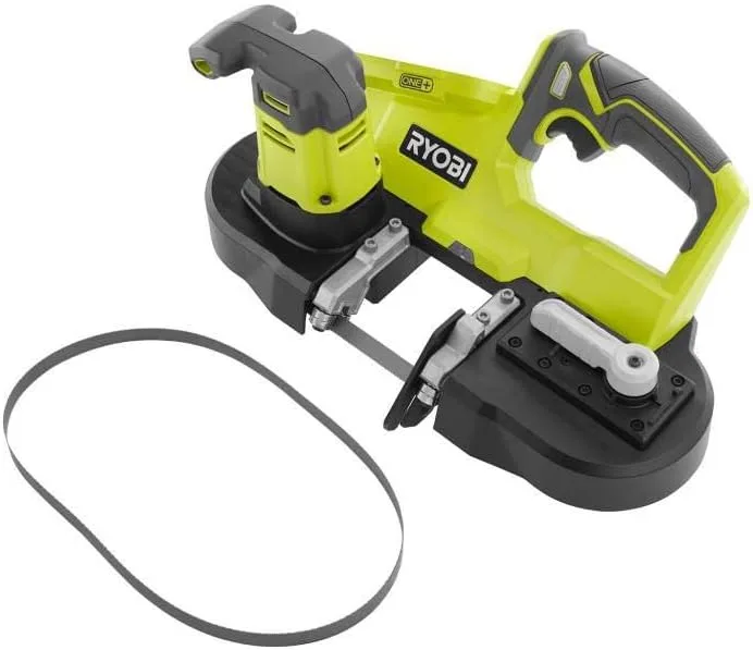 RYOBI 18V Compact Band Saw — light-duty cuts for conduit and pipe