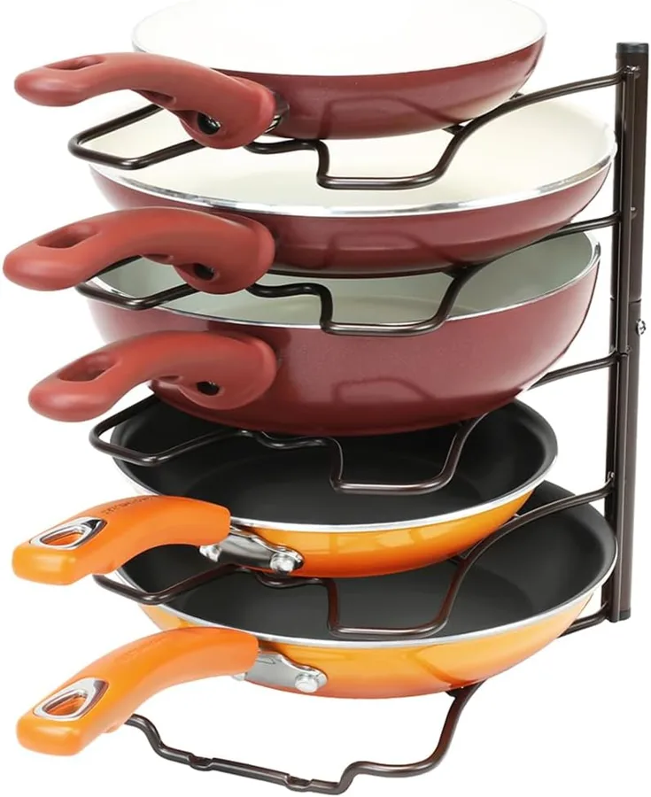 Deco Brothers — compact five-slot stand for a small pan set