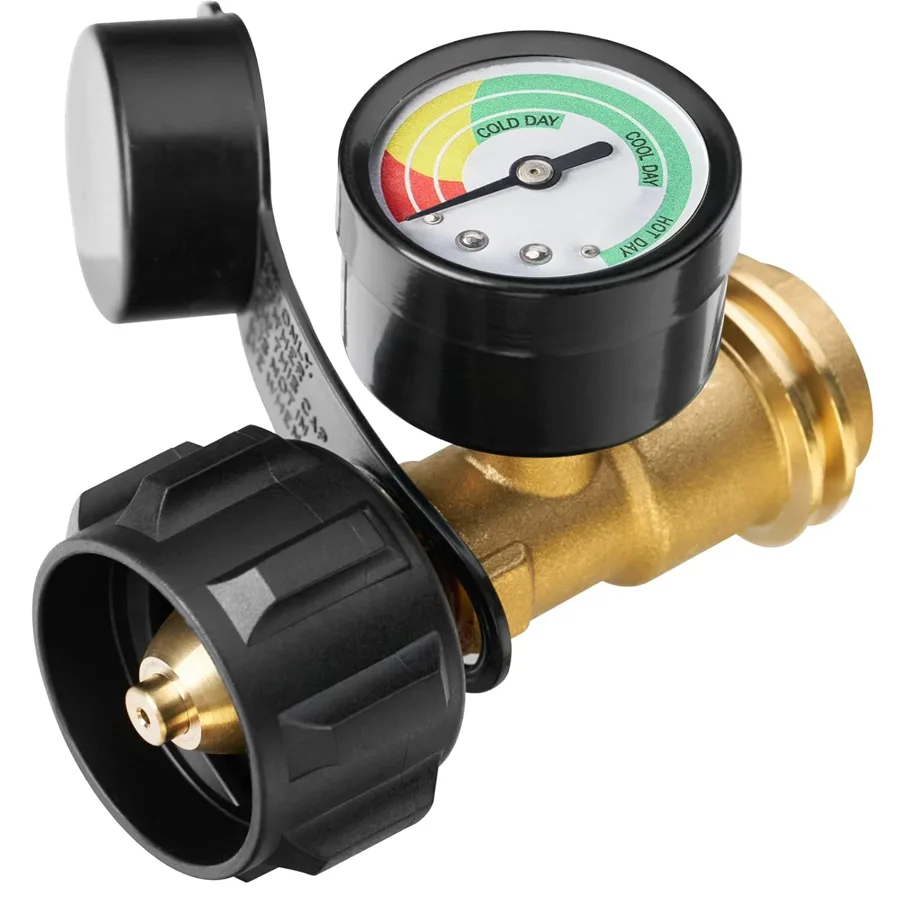 CALPOSE Propane Tank Gauge — large three color zones read from a distance