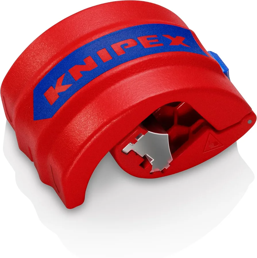KNIPEX Bix Cutter — compact steel cutter for thin wall plastic pipe