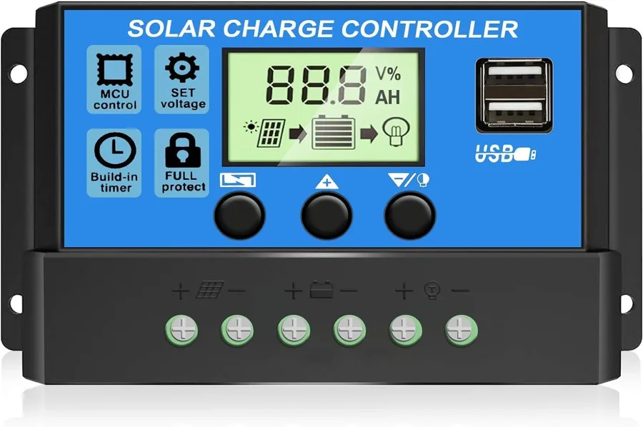 Depvko — LCD solar charge control for lead acid batteries